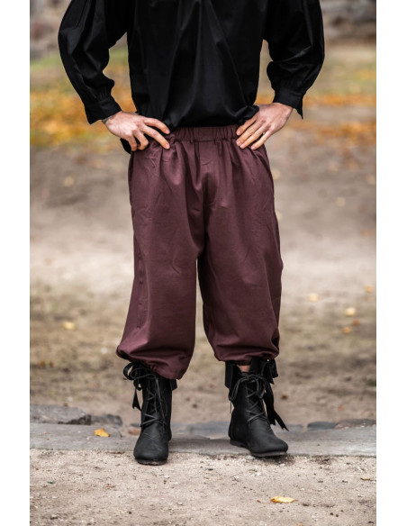 Vincent pirate pants, brown color