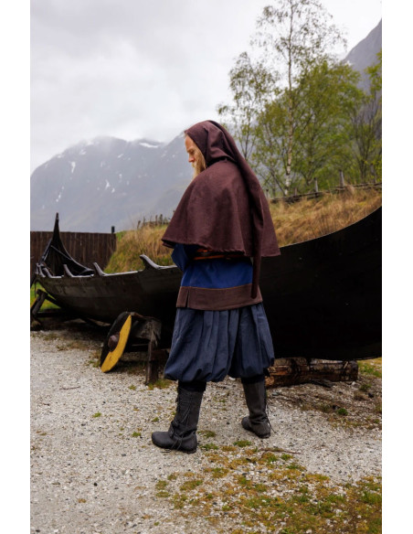 Viking cotton Norman trousers, black