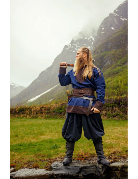 Viking cotton Norman trousers, black