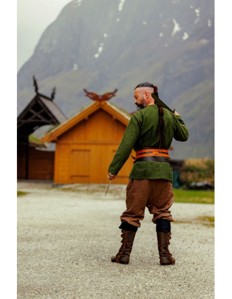 Wodan linen Viking trousers, brown Wodan linen Viking trousers, brown