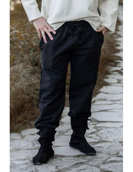 Arvo medieval pants, black color