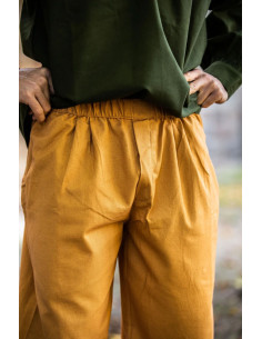 Vincent pirate pants, honey brown color 2