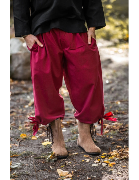Vincent pirate pants, red color
