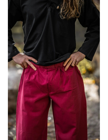 Vincent pirate pants, red color