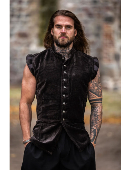 Renaissance vest model Pierre, brown... Renaissance vest model Pierre, brown...