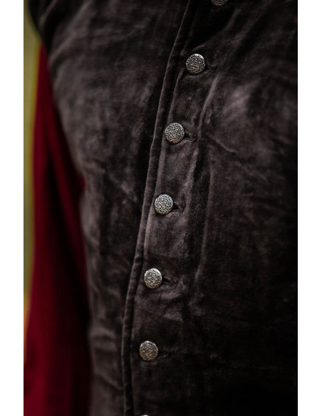 Renaissance vest model Pierre, brown... Renaissance vest model Pierre, brown...