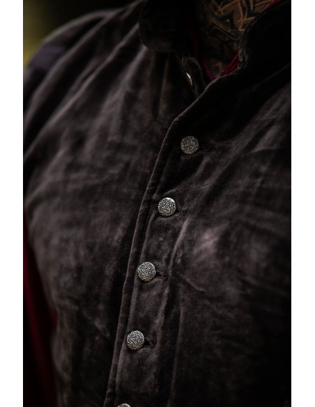 Renaissance vest model Pierre, brown... Renaissance vest model Pierre, brown...