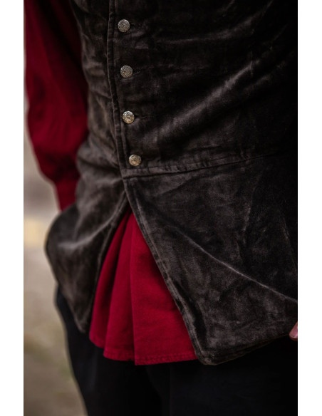 Renaissance vest model Pierre, brown... Renaissance vest model Pierre, brown...