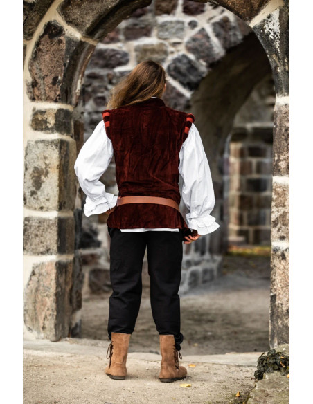 Renaissance vest model Pierre, red color Renaissance vest model Pierre, red color