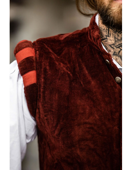 Renaissance vest model Pierre, red color Renaissance vest model Pierre, red color