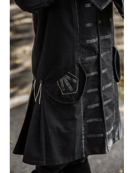 Black pirate coat Edward model