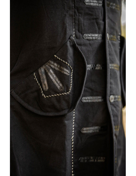 Black pirate coat Edward model