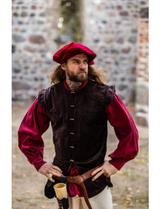 Renaissance red cotton Parlota, Kurt model 2