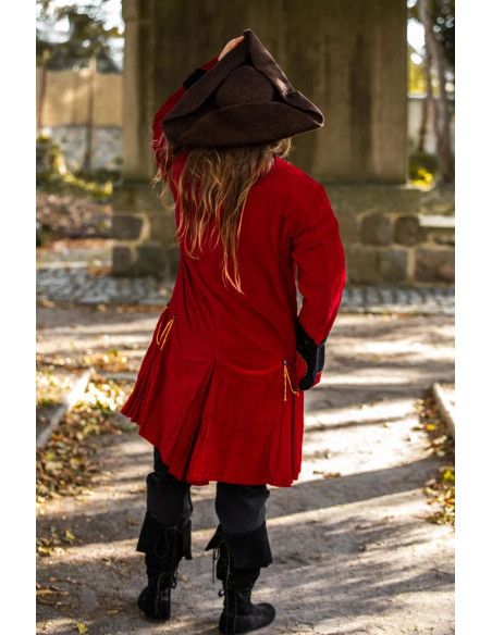 Hugo pirate tricorn hat in wool, brown Hugo pirate tricorn hat in wool, brown