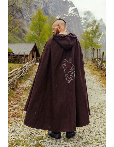 Alpha Viking cloak with wolf...