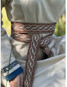 Viking belt model Elina, brown cotton