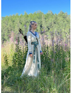 Viking belt model Elina, green cotton 2
