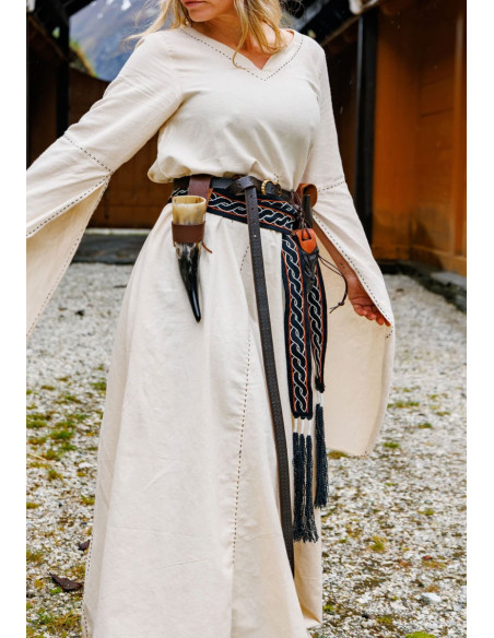 Viking belt model Elina, black cotton