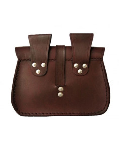 Black leather bag with star design 2