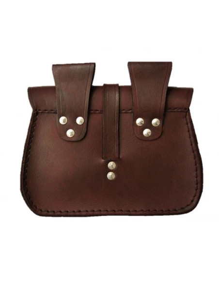 Black leather bag with star design