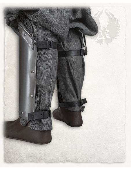 Balthasar medieval greaves, polished...