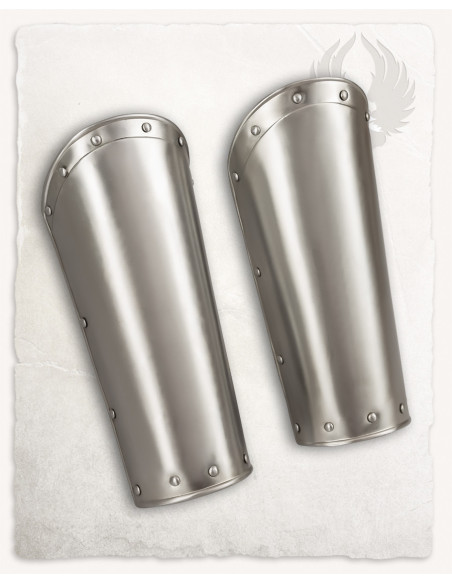 Balthasar medieval greaves, polished...