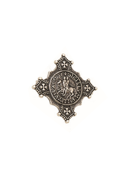 Knights Templar seal brooch (4.8 cm.)