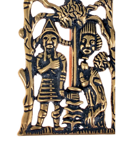 Bronze brooch Pilgrim's Sign Head of...