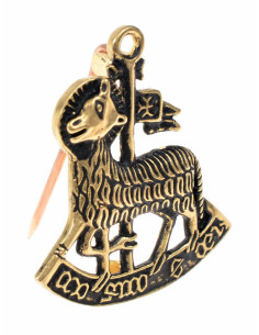 Agnus Dei pilgrim bronze brooch
