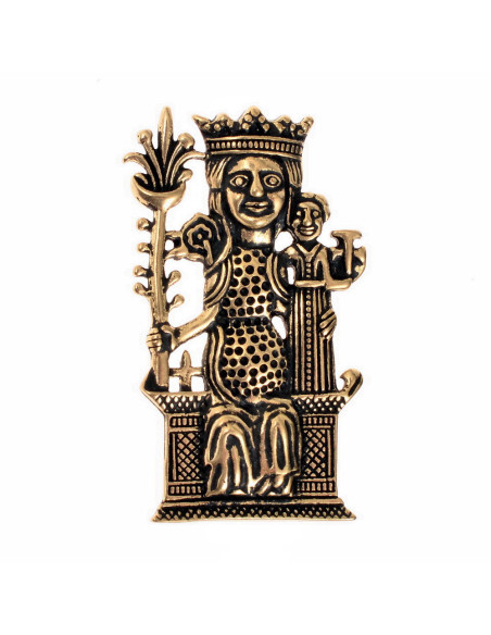 Pilgrim Lady of Tombelaine bronze brooch