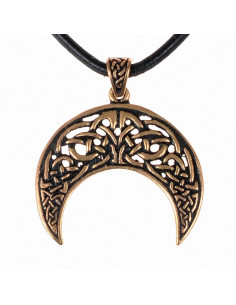 Celtic crescent Lunitsa pendant, in bronze