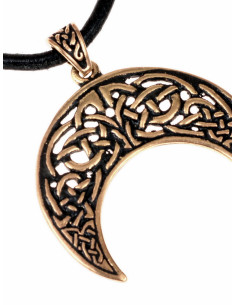 Celtic crescent Lunitsa pendant, in bronze 2