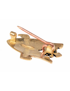 Pilgrim Heart with Crown bronze brooch 2
