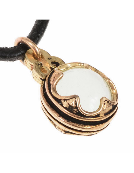 Viking ball miniature bronze pendant