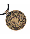 Viking Dirham coin pendant in bronze