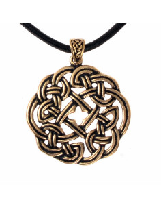 Ciorcal celtic amulet pendant in bronze