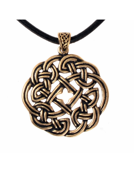 Ciorcal celtic amulet pendant in bronze
