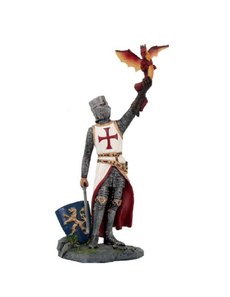 Miniature Templar Knight with Dragon...