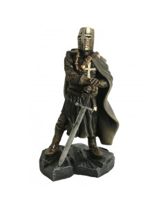 Miniature Knight Templar black tunic and sword (22 cm.)