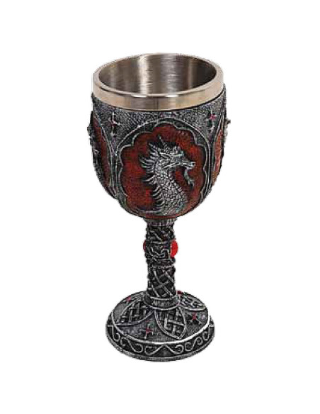 Fantasy Medieval Chalice Dragon and...
