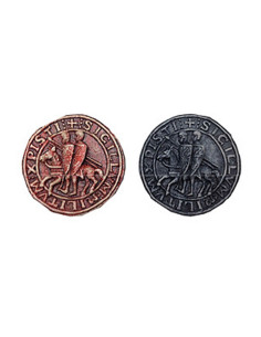 Set of 12 magnets with Knights Templar seal