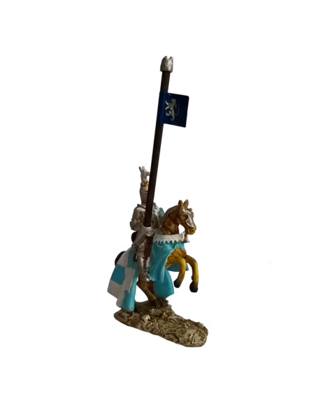 Miniature medieval knight with...