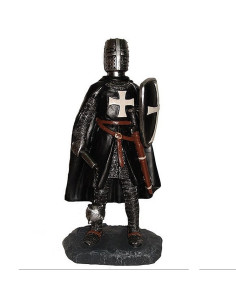 Miniature medieval Knight Hospitaller with sword (12 cm.)