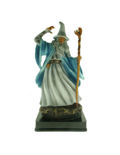 Miniature of the magician Merlin with cane (12 cm.)