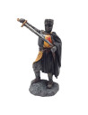 Miniature medieval knight with Rampant Lion tunic (12 cm.)