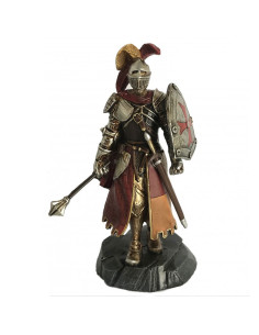 Miniature Templar Knight with mace and shield (12 cm.)