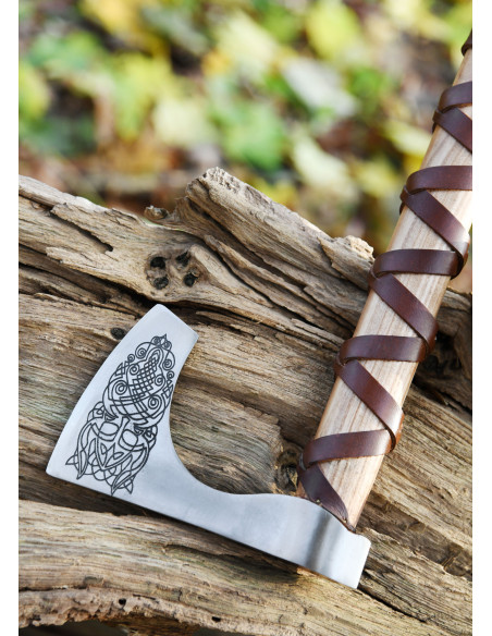 Norwegian cast steel ax with...