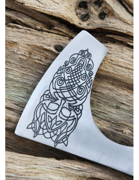 Norwegian cast steel ax with...