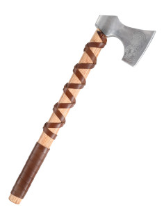 Norwegian cast steel ax with engravings (Type D)