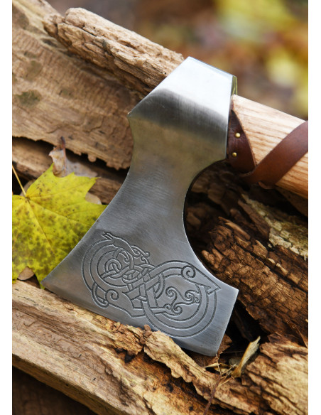 Norwegian cast steel ax with...